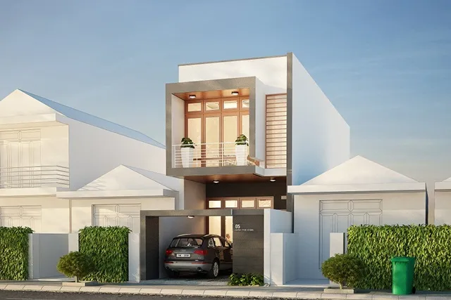 Mẫu thiết kế nhà 2 tầng 6x15m đơn giản, đáp ứng đầy đủ công năng